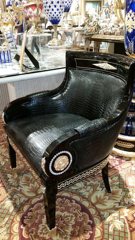 versace black chair|versace chair price.